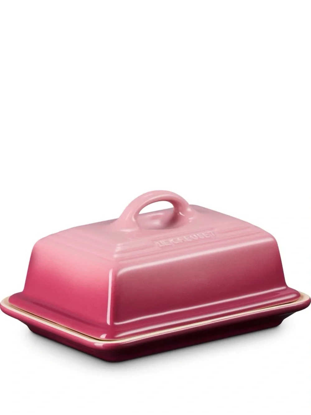 NEW Le Creuset Pink Rose Quartz Gradient Stoneware European Butter Keeper